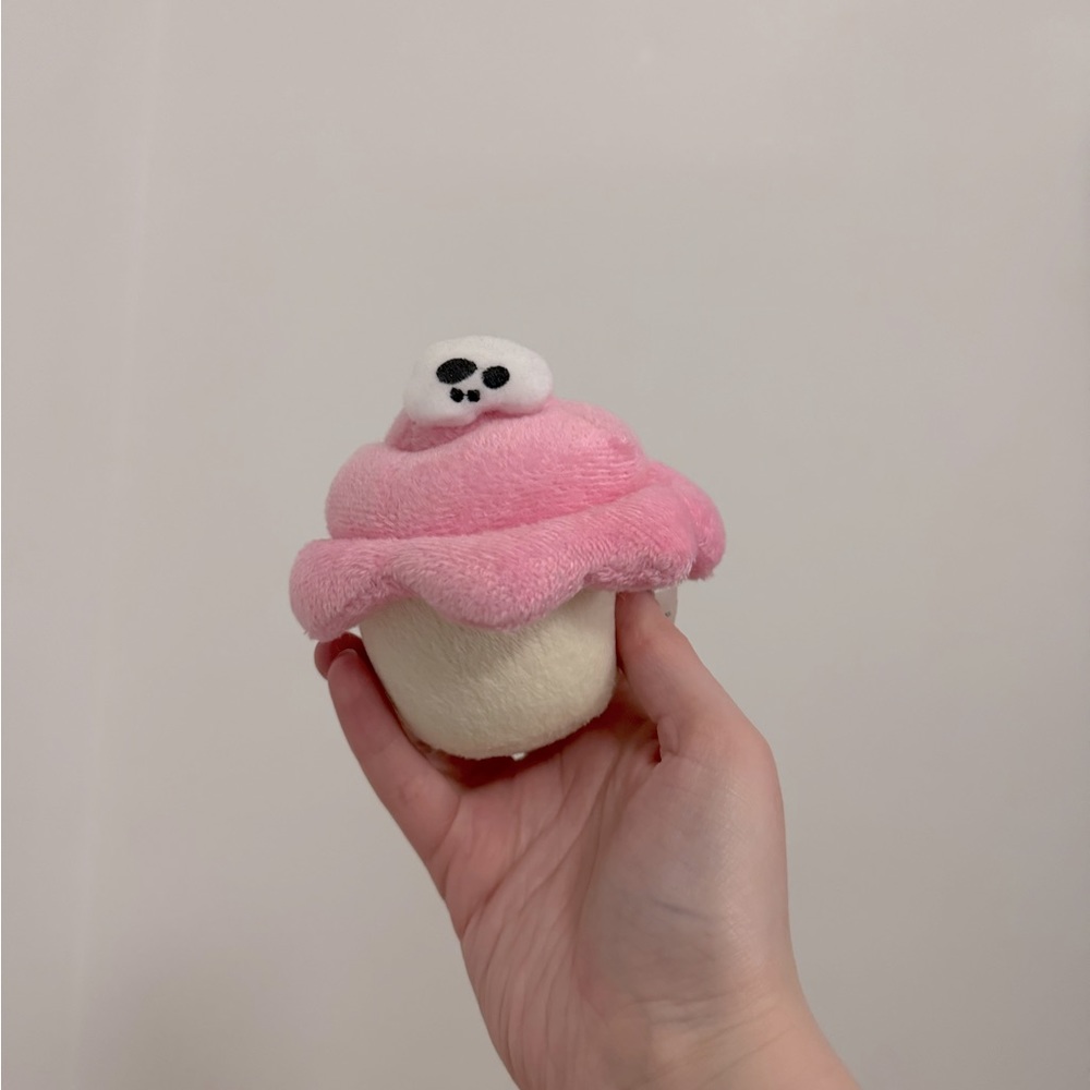 Hot Topic Pink Frosting Cupcake with Skull